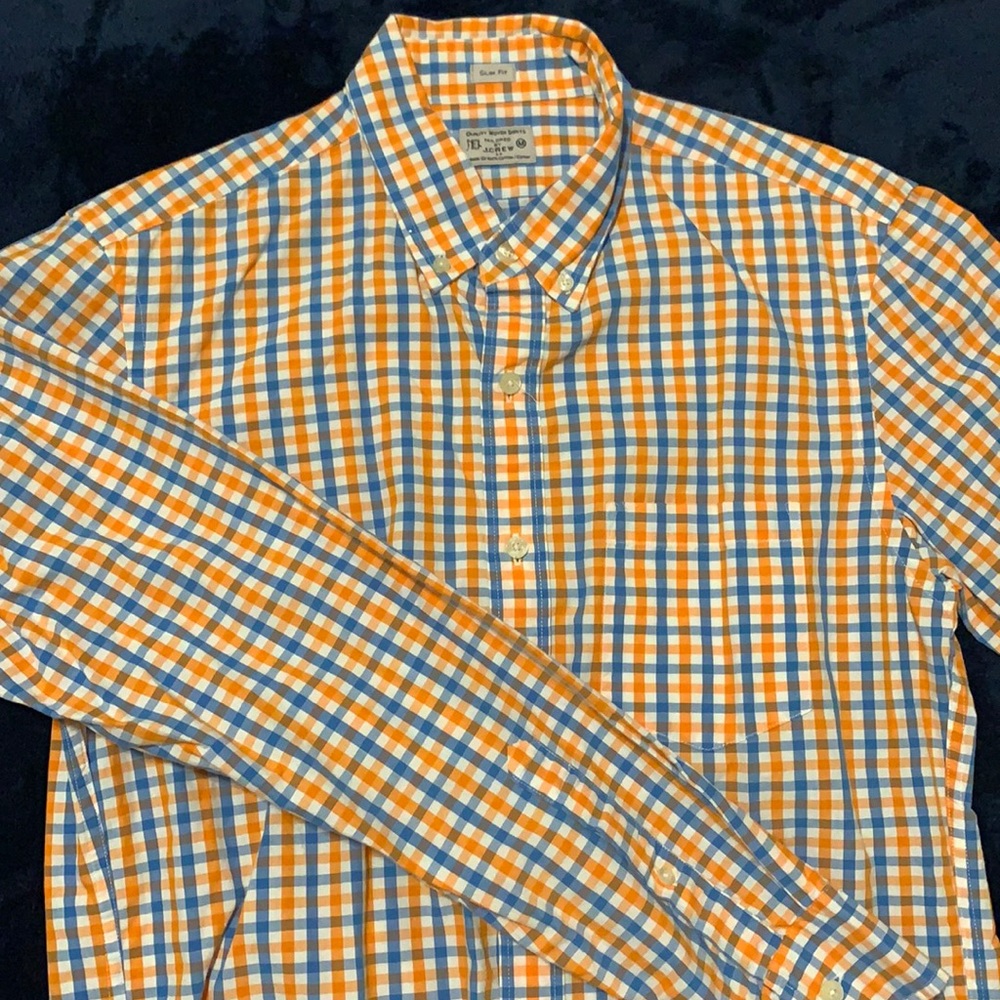 Lightweight checkered J Crew shirt